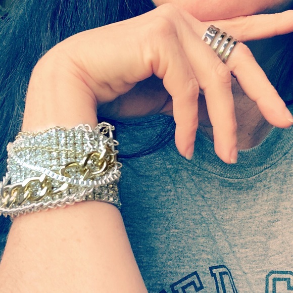 Silver Heart four leaf clover ring - Picture 2 of 5